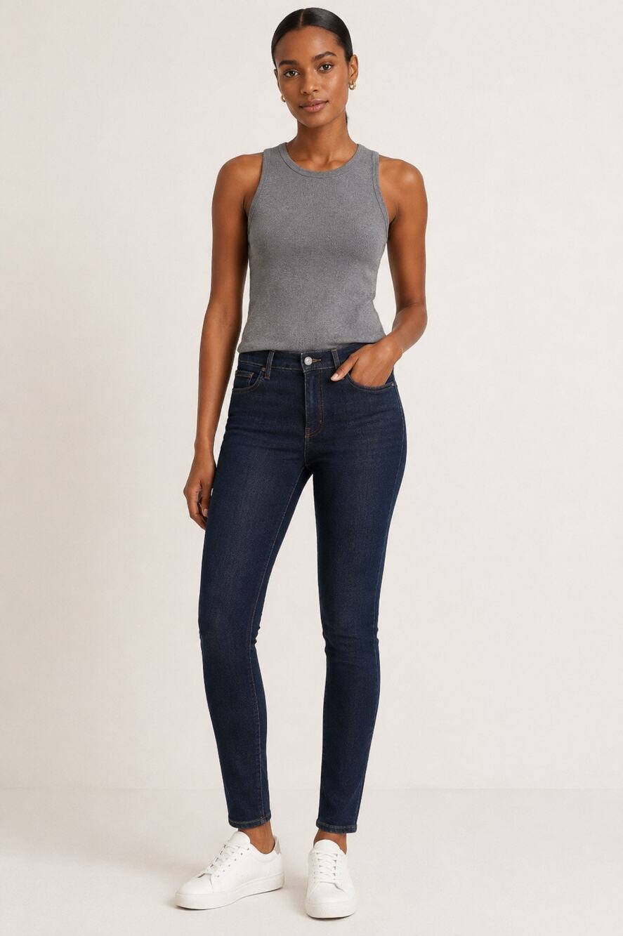 L’Agence Margot High Rise Skinny Jeans in Midnight – Size 27